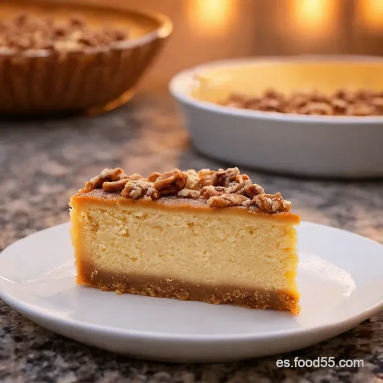 Tarta Invertida Marmoleada De Nuez Pacana presentation