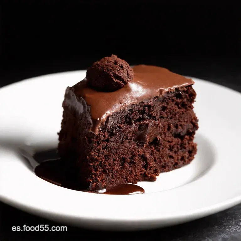 Tarta M&aacute;gica de Chocolate con Salsa de Fudge Caliente