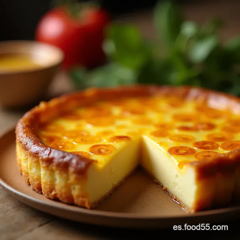 La Vi&ntilde;a Desencadenada Tarta De Queso Vasca Cremosa Y Caramelizada presentation