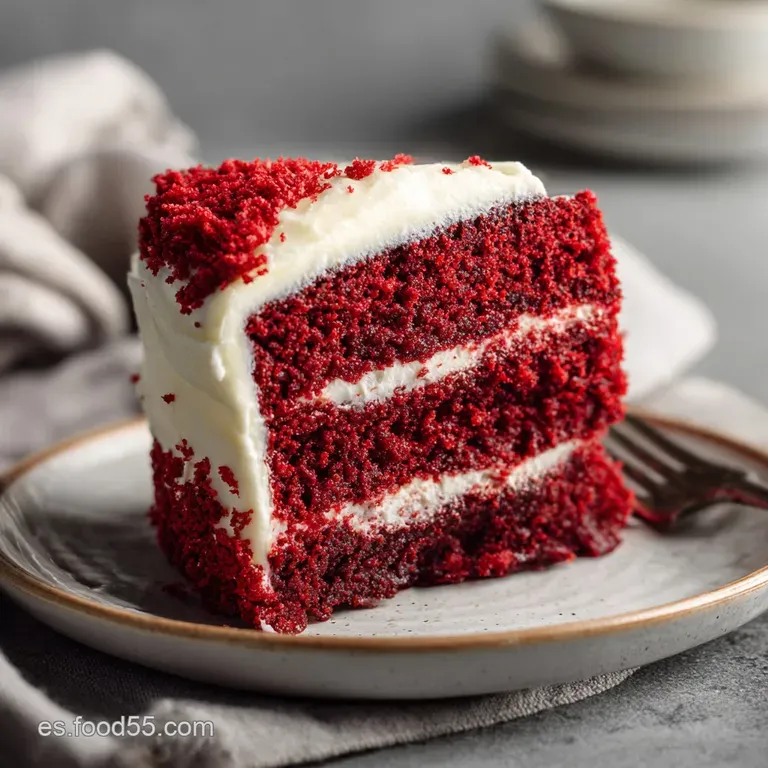 Tarta Red Velvet: Bizcocho y Crema