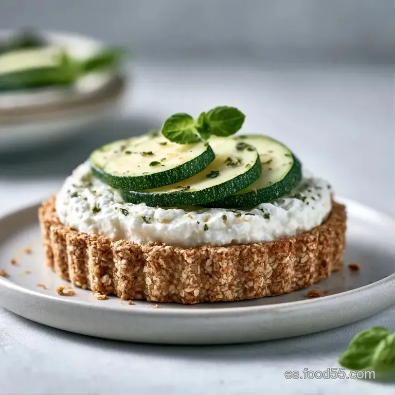 Porci&oacute;n triangular de masa tostada con relleno cremoso y verde, servida en plato blanco con una hoja de perejil fresco.
