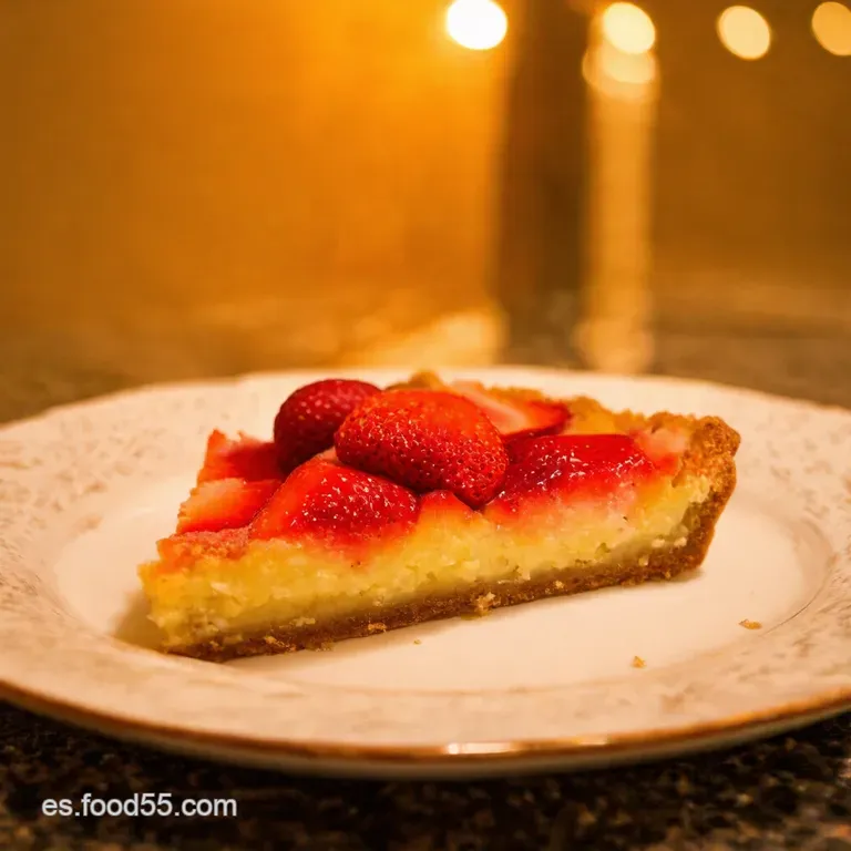 Tartaleta De Fresas Cl&aacute;sica Con Crema Pastelera presentation