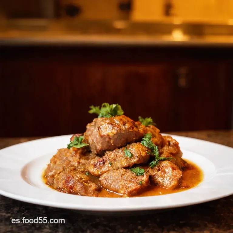 Ternera a La Jardinera presentation