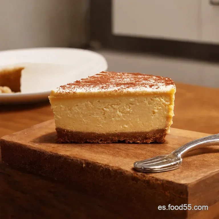 Tiramisu Cheesecake Facil&iacute;simo Un Postre De Dos Mundos presentation