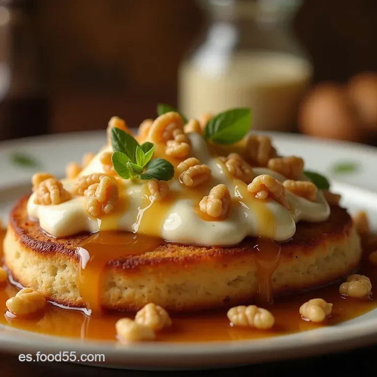 El Abrazo De La T&iacute;a Sof&iacute;a Tortas Esponjosas De Vainilla Con Crema De Cajeta Y Nueces Tostadas presentation