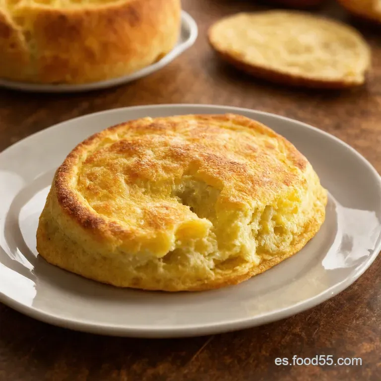 Tortilla De Pan a La Abuela presentation