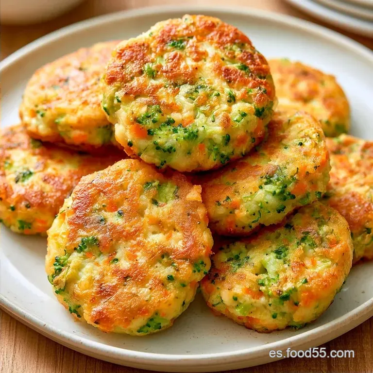 Tortitas Brócoli Zanahoria en 40 Minutos