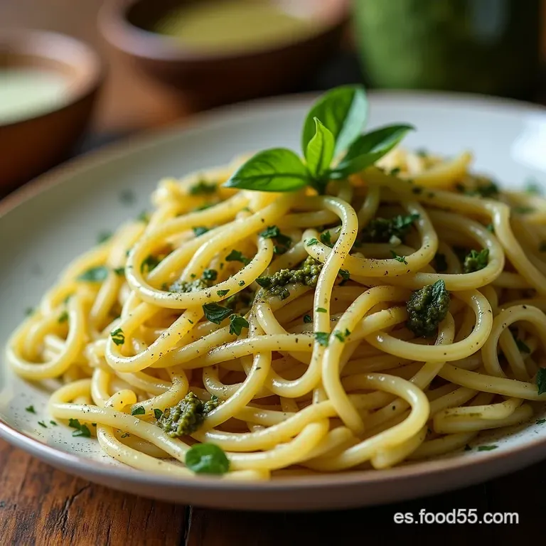 Trofie Frescas Caseras con Aut&eacute;ntico Pesto Genovese