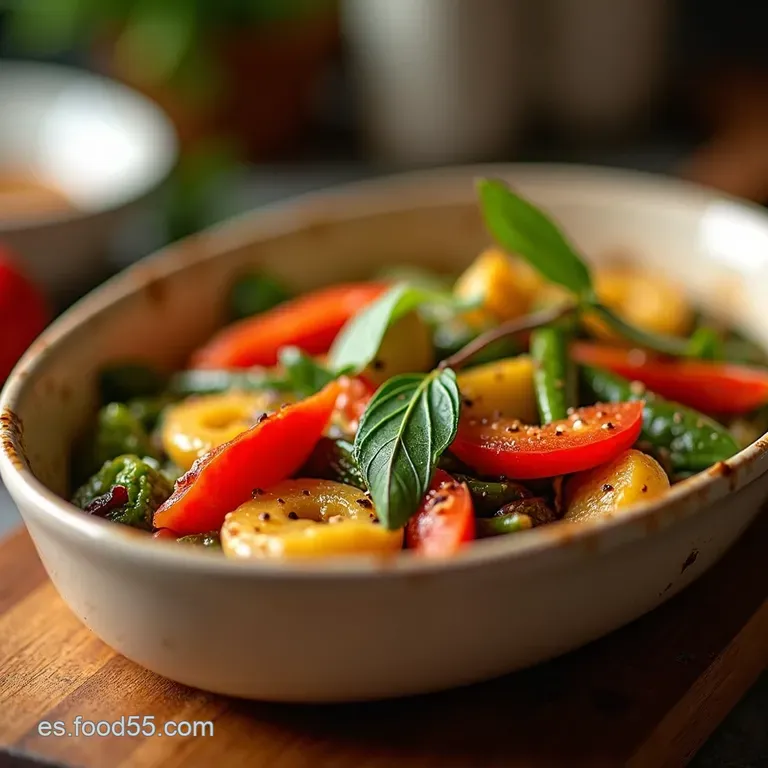 Verduras Al Horno Especiadas Un Fest&iacute;n De Color Y Sabor presentation