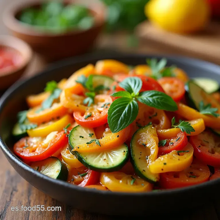 Verduras al Horno Especiadas Un Fest&iacute;n de Color y Sabor