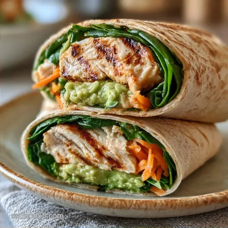 Wrap de Pollo y Aguacate en 15 Minutos